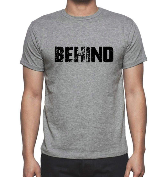 Behind Grey Mens Short Sleeve Round Neck T-Shirt 00018 - Grey / S - Casual