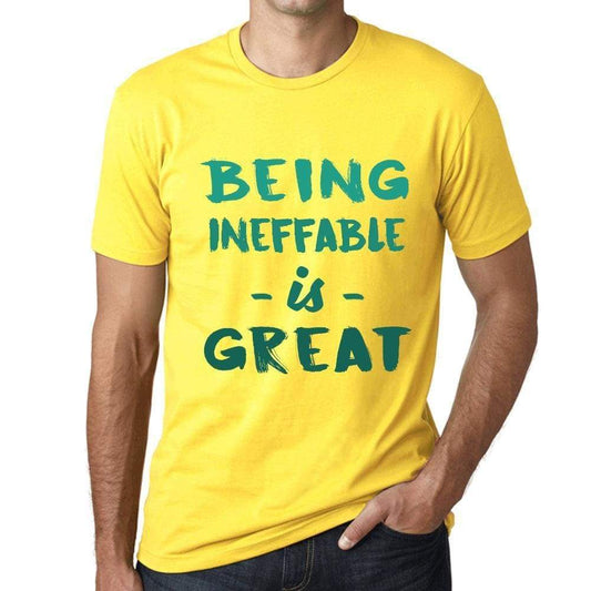 Being Ineffable Is Great Mens T-Shirt Yellow Birthday Gift 00378 - Yellow / Xs - Casual