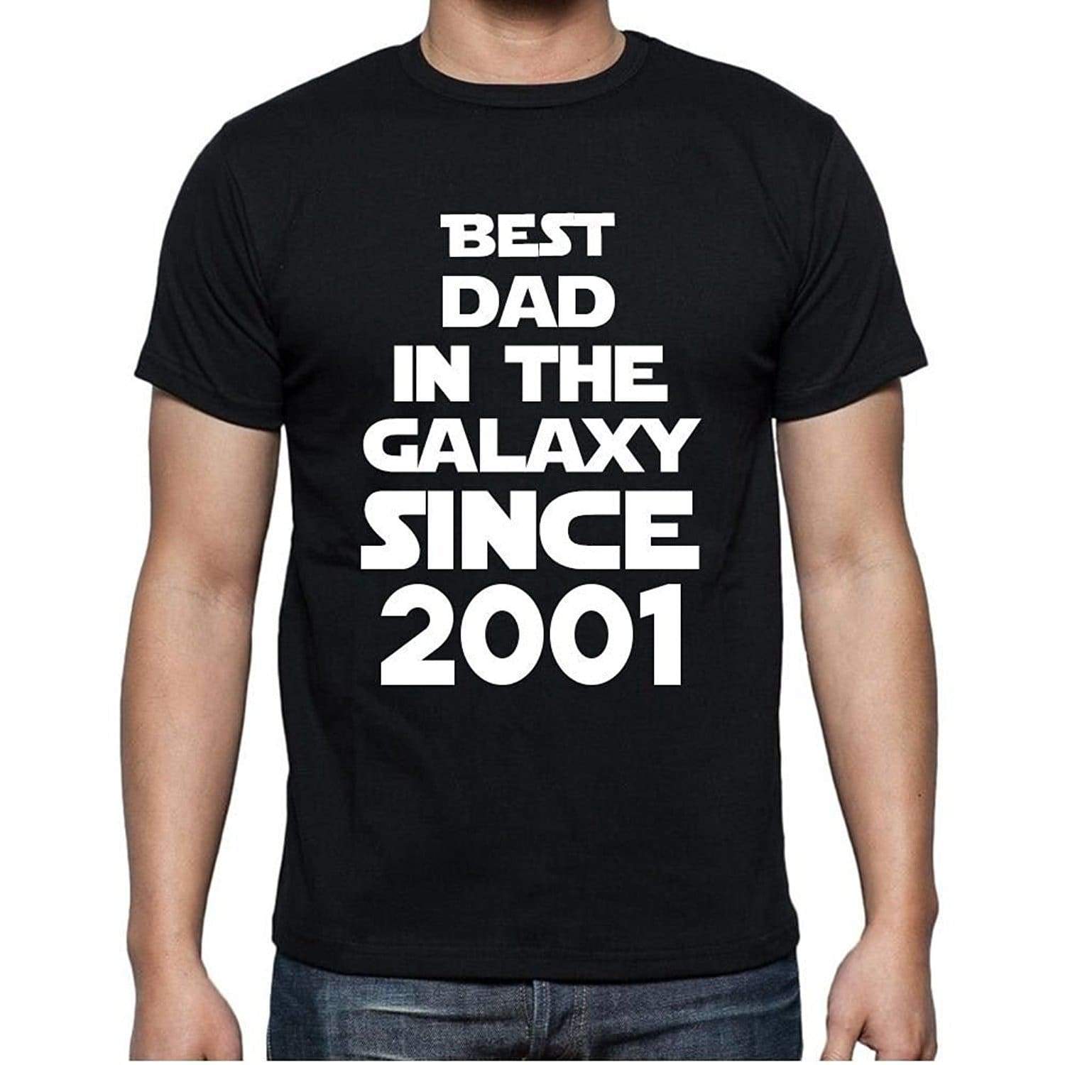 Best Dad 2001 Best Dad Mens T Shirt Black Birthday Gift 00112 - Black / Xs - Casual