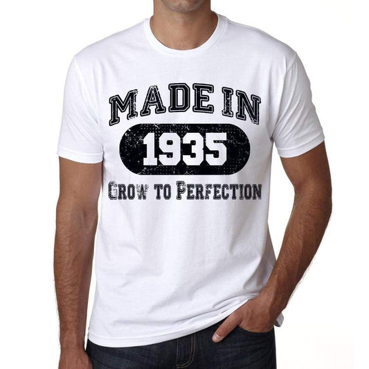 Birthday Gift Made 1935 T-Shirt Gift T Shirt Mens Tee - S / White - T-Shirt