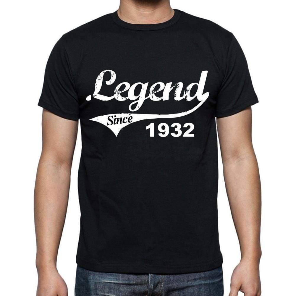 Birthday Gifts For Him 1932 T Shirts Men Vintage Black T-Shirt Rounded Neck Mens T-Shirt - T-Shirt