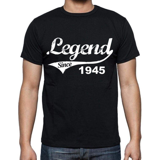 Birthday Gifts For Him 1945 T Shirts Men Vintage Black T-Shirt Rounded Neck Mens T-Shirt - T-Shirt