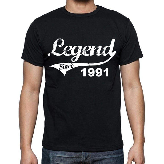 Birthday Gifts For Him 1991 T Shirts Men Vintage Black T-Shirt Rounded Neck Mens T-Shirt - T-Shirt