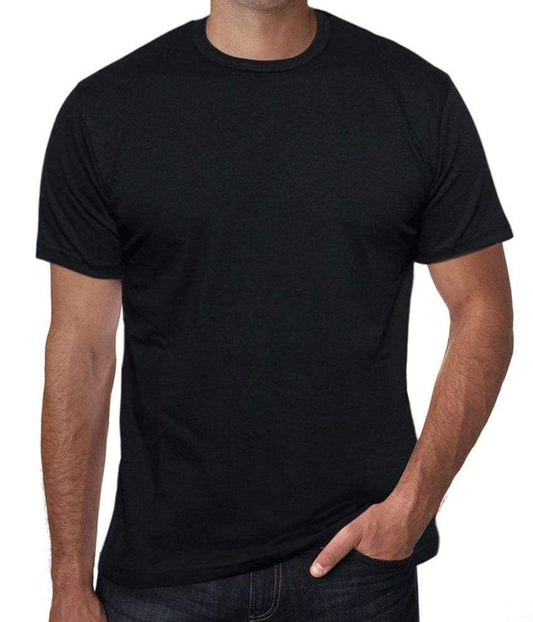 Men's Plain Black T-shirt