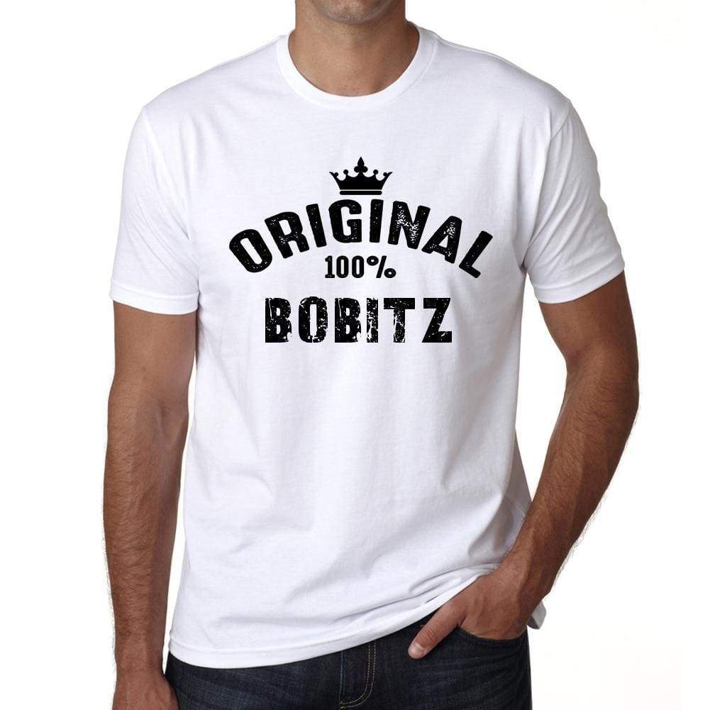 Bobitz 100% German City White Mens Short Sleeve Round Neck T-Shirt 00001 - Casual