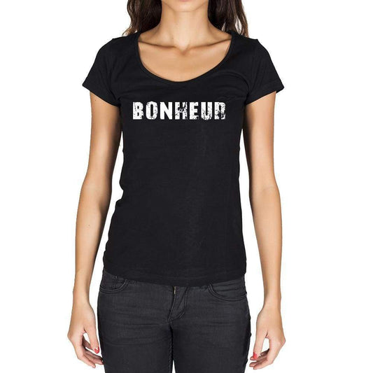 Bonheur French Dictionary Womens Short Sleeve Round Neck T-Shirt 00010 - Casual