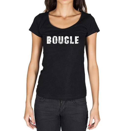 Boucle French Dictionary Womens Short Sleeve Round Neck T-Shirt 00010 - Casual
