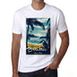 Briatico Pura Vida Beach Name White Mens Short Sleeve Round Neck T-Shirt 00292 - White / S - Casual