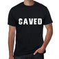 Caved Mens Retro T Shirt Black Birthday Gift 00553 - Black / Xs - Casual