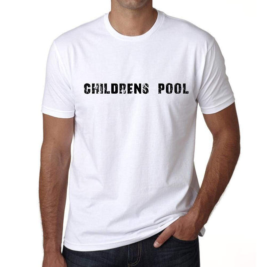 Childrens Pool Mens T Shirt White Birthday Gift 00552 - White / Xs - Casual
