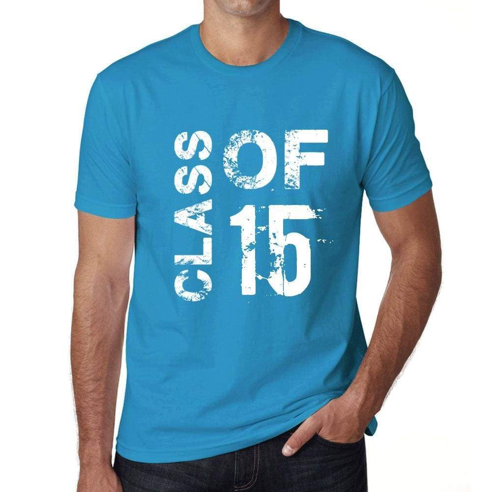 Class Of 15 Grunge Mens T-Shirt Blue Birthday Gift 00483 - Blue / Xs - Casual