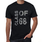 Class Of 68 Mens T-Shirt Black Birthday Gift 00481 - Black / Xs - Casual
