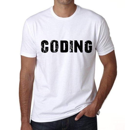 Coding Mens T Shirt White Birthday Gift 00552 - White / Xs - Casual