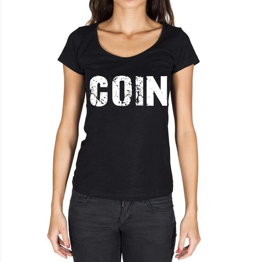 Coin Womens Short Sleeve Round Neck T-Shirt - Casual