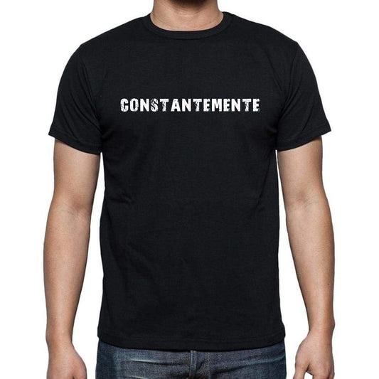 Constantemente Mens Short Sleeve Round Neck T-Shirt - Casual