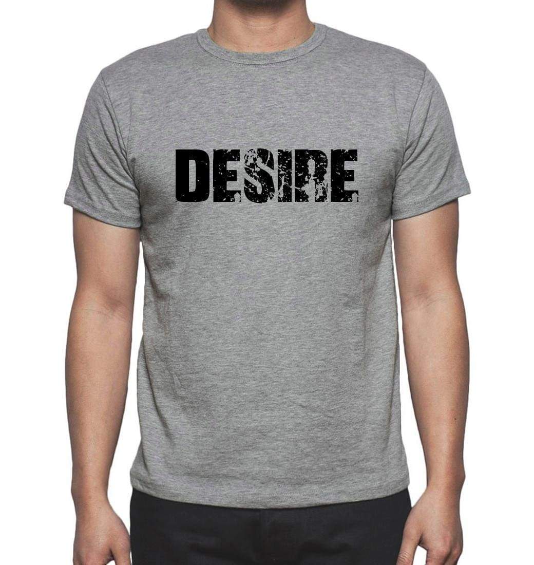 Desire Grey Mens Short Sleeve Round Neck T-Shirt 00018 - Grey / S - Casual