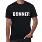 Dunner Mens Vintage T Shirt Black Birthday Gift 00554 - Black / Xs - Casual