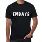Embays Mens Vintage T Shirt Black Birthday Gift 00554 - Black / Xs - Casual
