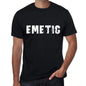 Emetic Mens Vintage T Shirt Black Birthday Gift 00554 - Black / Xs - Casual