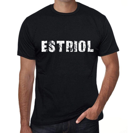 estriol Mens Vintage T shirt Black Birthday Gift 00555 - Ultrabasic