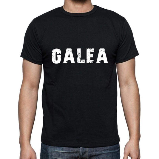 Galea Mens Short Sleeve Round Neck T-Shirt 5 Letters Black Word 00006 - Casual