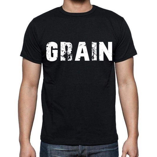 Grain Mens Short Sleeve Round Neck T-Shirt Black T-Shirt En