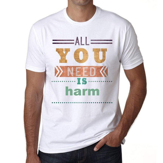 Harm Mens Short Sleeve Round Neck T-Shirt 00025 - Casual