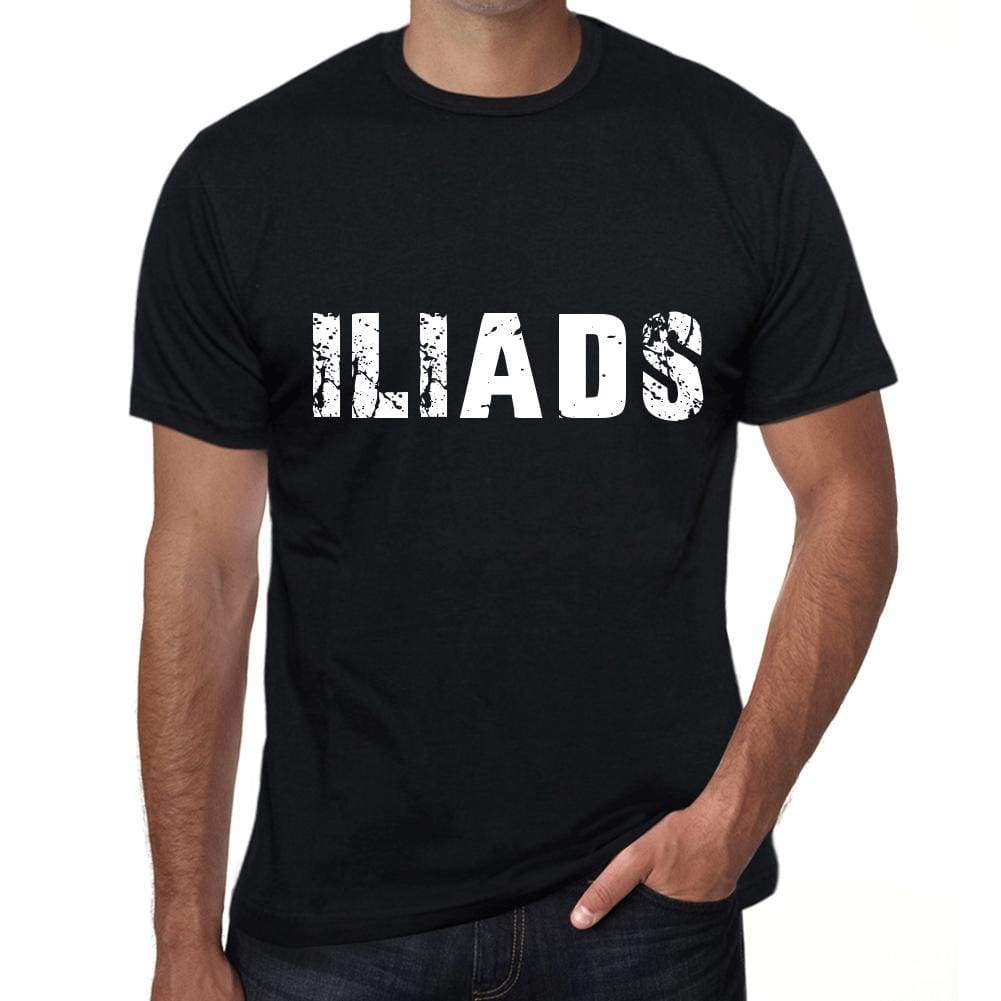 Iliads Mens Vintage T Shirt Black Birthday Gift 00554 - Black / Xs - Casual