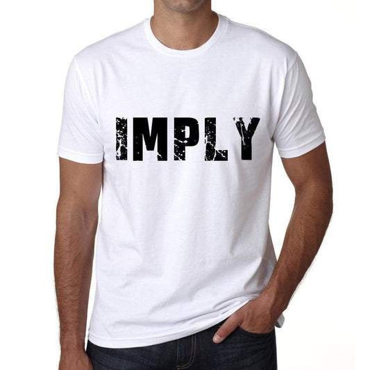 Imply Mens T Shirt White Birthday Gift 00552 - White / Xs - Casual