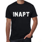 Inapt Mens Retro T Shirt Black Birthday Gift 00553 - Black / Xs - Casual