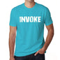 Invoke Mens Short Sleeve Round Neck T-Shirt 00020 - Blue / S - Casual