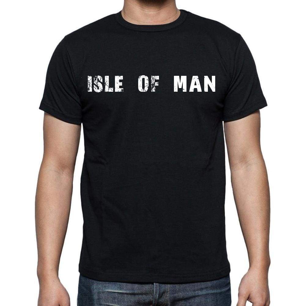 Isle Of Man T-Shirt For Men Short Sleeve Round Neck Black T Shirt For Men - T-Shirt