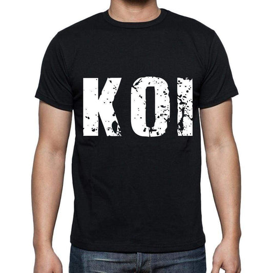 Koi Men T Shirts Short Sleeve T Shirts Men Tee Shirts For Men Cotton Black 3 Letters - Casual
