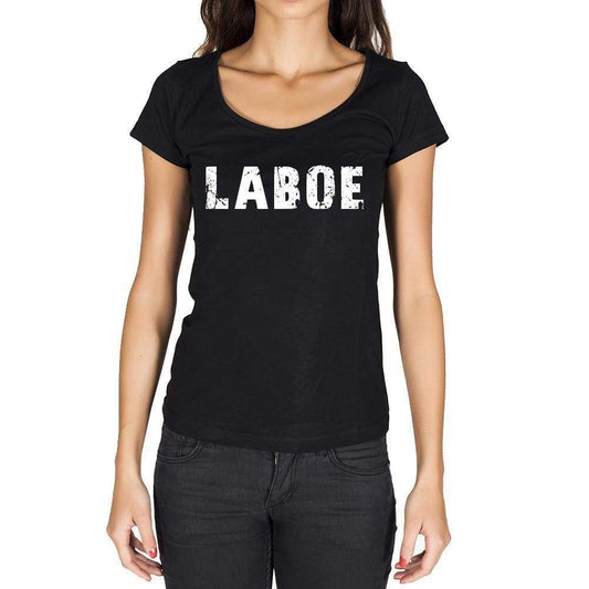 Laboe German Cities Black Womens Short Sleeve Round Neck T-Shirt 00002 - Casual