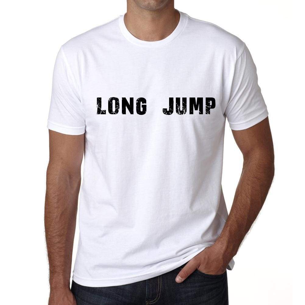 Long Jump Mens T Shirt White Birthday Gift 00552 - White / Xs - Casual