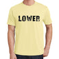 Lower Mens Short Sleeve Round Neck T-Shirt 00043 - Yellow / S - Casual