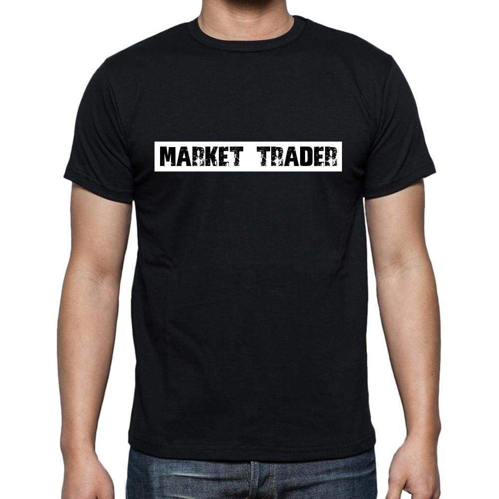 Market Trader T Shirt Mens T-Shirt Occupation S Size Black Cotton - T-Shirt