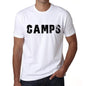 Mens Tee Shirt Vintage T Shirt Camps X-Small White 00561 - White / Xs - Casual