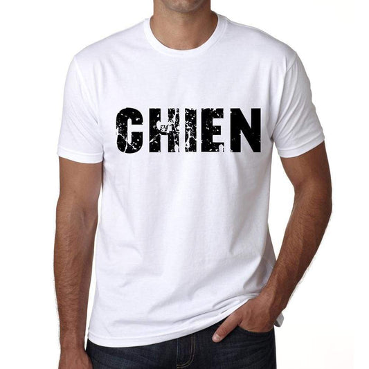 Mens Tee Shirt Vintage T Shirt Chien X-Small White 00561 - White / Xs - Casual