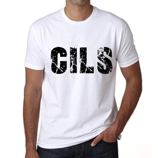 Mens Tee Shirt Vintage T Shirt Cils X-Small White 00560 - White / Xs - Casual