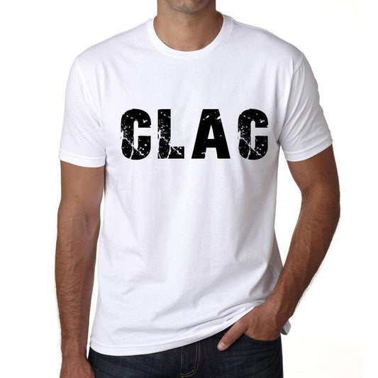 Mens Tee Shirt Vintage T Shirt Clac X-Small White 00560 - White / Xs - Casual