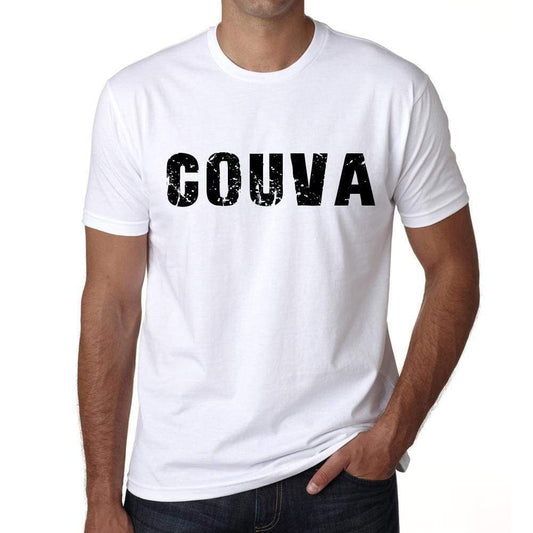 Mens Tee Shirt Vintage T Shirt Couva X-Small White 00561 - White / Xs - Casual