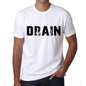 Mens Tee Shirt Vintage T Shirt Drain X-Small White 00561 - White / Xs - Casual