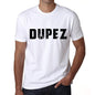 Mens Tee Shirt Vintage T Shirt Dupez X-Small White 00561 - White / Xs - Casual