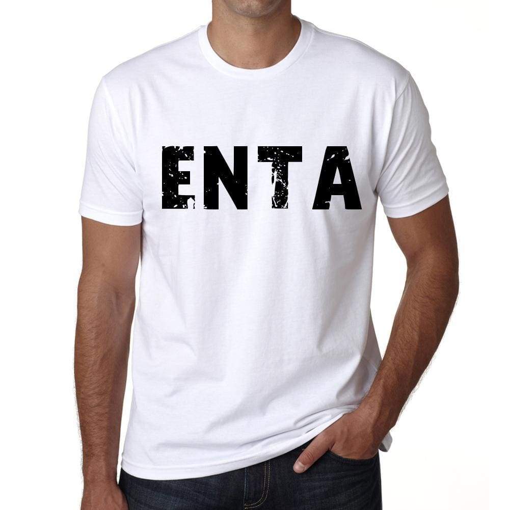 Mens Tee Shirt Vintage T Shirt Enta X-Small White 00560 - White / Xs - Casual