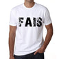 Mens Tee Shirt Vintage T Shirt Fais X-Small White 00560 - White / Xs - Casual