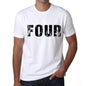 Mens Tee Shirt Vintage T Shirt Four X-Small White 00560 - White / Xs - Casual