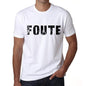 Mens Tee Shirt Vintage T Shirt Foute X-Small White 00561 - White / Xs - Casual