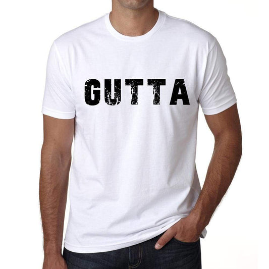 Mens Tee Shirt Vintage T Shirt Gutta X-Small White 00561 - White / Xs - Casual