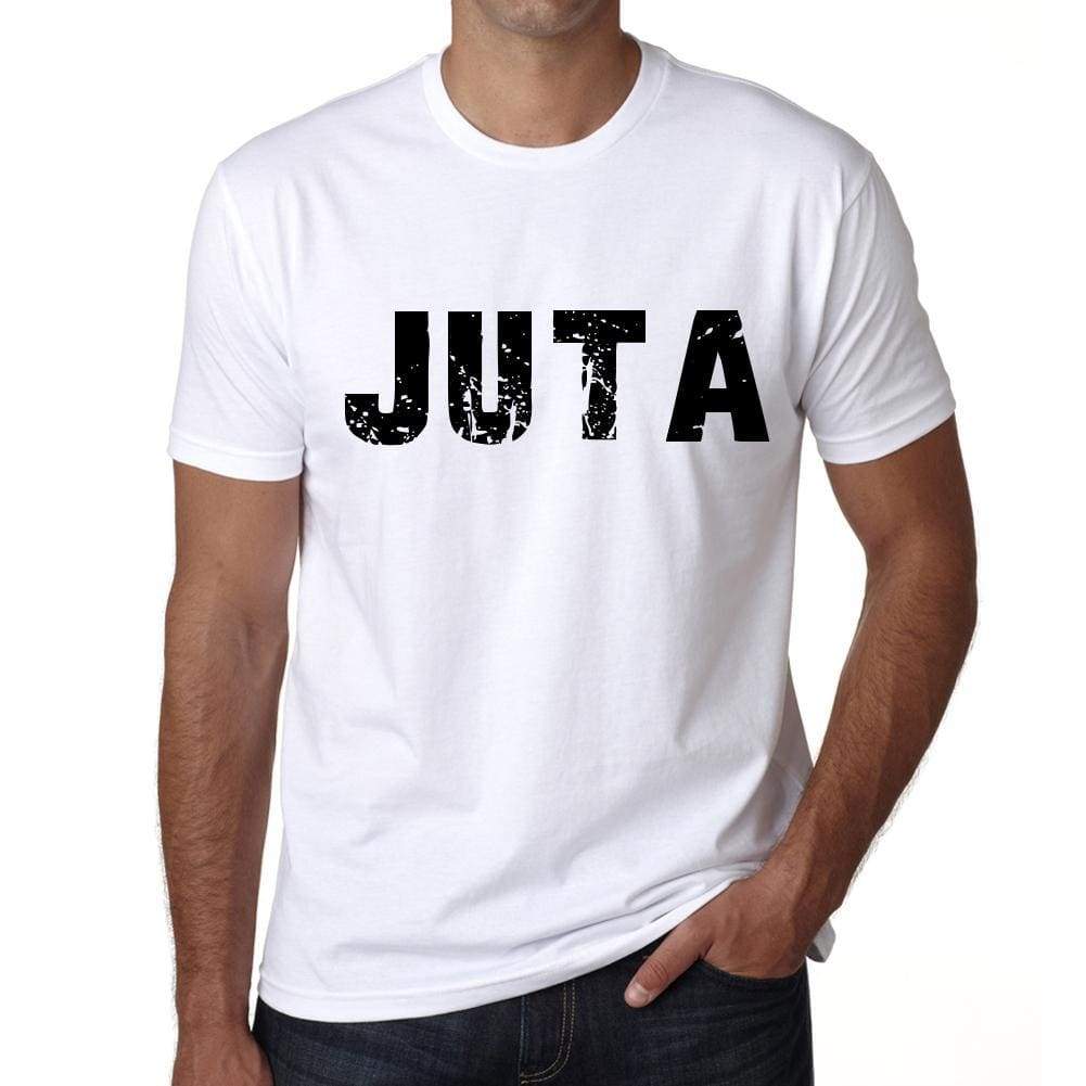 Mens Tee Shirt Vintage T Shirt Juta X-Small White 00560 - White / Xs - Casual